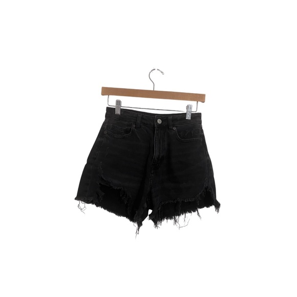 American Eagle Outfitters Pants - Black Distressed Jean Shorts